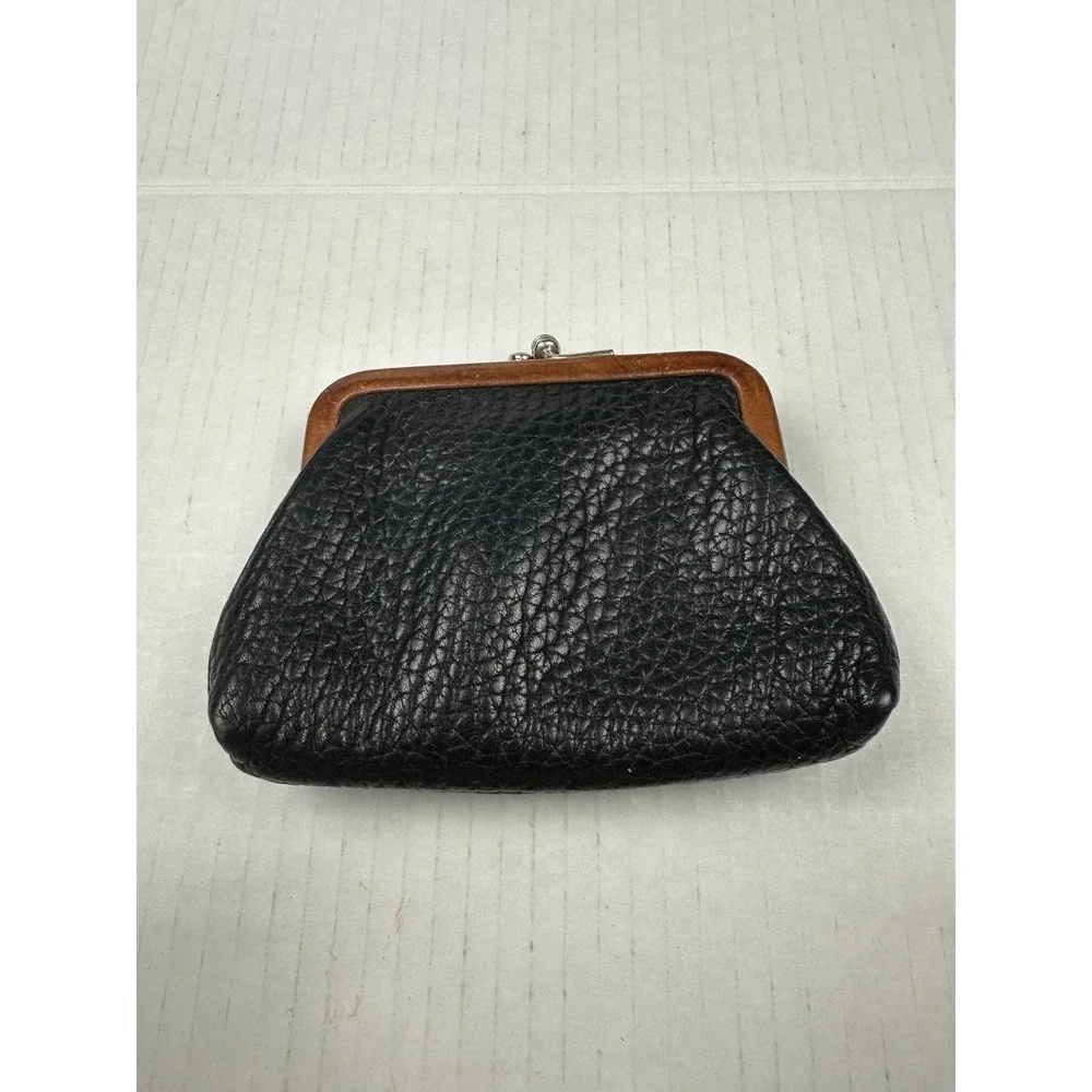 Vintage Dooney & Bourke AWL Coin Purse Duck Logo Kiss Lock Change Pouch USA